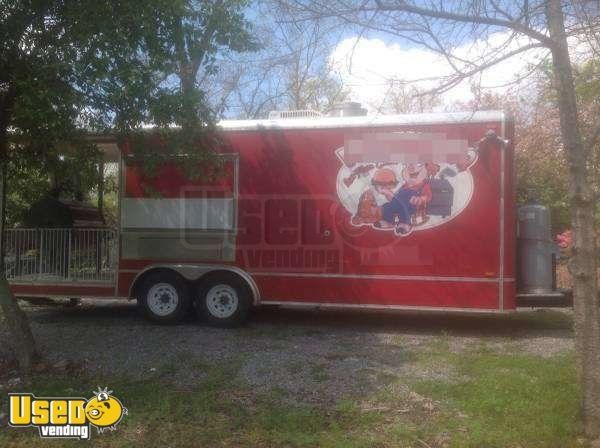 2008 24 x 8 Concession Nation Trailer with Porch