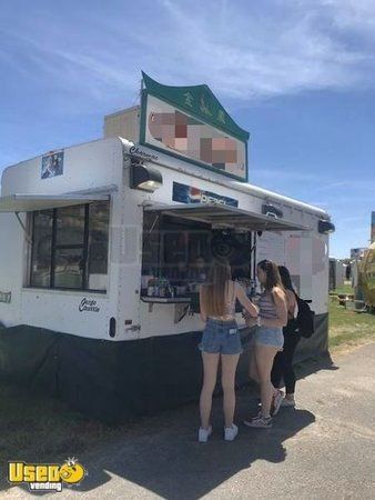 Highly Reliable 2003 - 7' x 20' Cargo Mobile Kitchen Food Concession Trailer