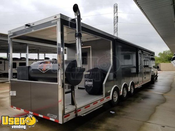 2018 - 8.5' x 42'  Competition BBQ Rig Trailer w/ Porch + Living Quarters Rig