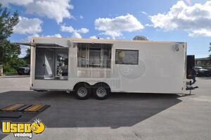 2020 - 8.5 x 24' Brick Oven Pizza Concession Trailer with Porch