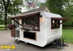 Vintage 1972 Shasta 8' x 11' Coffee Concession Trailer / Charming Retro Mobile Cafe