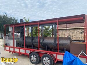 20' Open Barbecue Food Concession Trailer | Mobile BBQ Unit