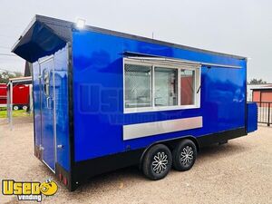 New and Ready to Go - 2023 8   x 18   Kitchen Food Trailer with Fire Suppression System