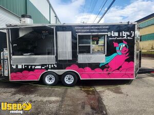 2001 8' x 24' Freedom Barbecue Food Concession Trailer with Porch
