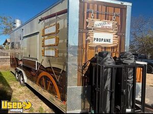 Well Equipped - 26' Kitchen Food Concession Trailer with Fire Suppression System + Bathroom