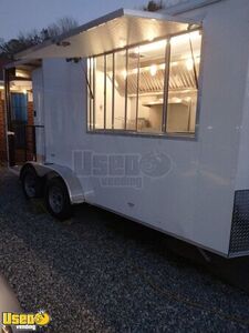 2022 7' x 16' Food Concession Trailer with 5' Porch / New Mobile Kitchen