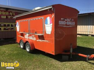2013 6' x 14' Sno Pro Snowball Trailer |  Shaved Ice Trailer