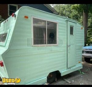 CUTE Vintage- Style Concession Trailer Retro Camper Type Mobile Vending Unit