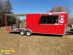 2022 8.5' x 24' Food Concession Trailer with 10' Porch | Mobile Food Unit