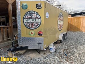 2024 7' x 18' Food Kitchen Concession Trailer Mobile Food Unit
