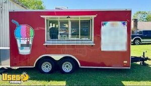 2021 8.5' x 16' Shaved Ice Trailer | Snowball Concession Trailer