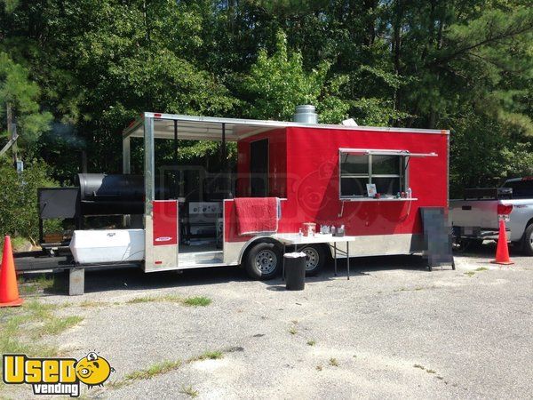 2014 - 8' x 20' BBQ Concession Trailer with Porch