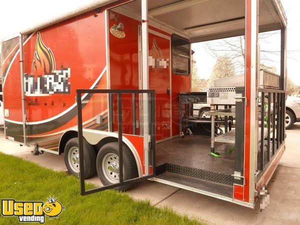 Ready to Grill 2017 8' x 23' Barbecue Food Trailer with Porch