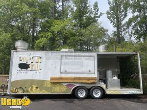 2012 9' x 28' Barbecue Concession Trailer with Porch / Mobile BBQ Rig