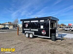 2021 - 8' x 18' Kitchen Food Concession Trailer with Pro-Fire System