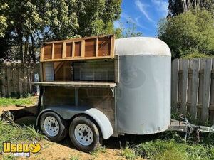 Vintage - 1940 4.5' x 9' Horse Trailer Concession Conversion | DIY Trailer