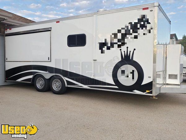 2018 - 8.5' x 22' Worldwide Loaded Mobile Kitchen Food Concession Trailer