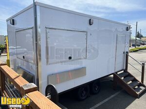Fully-Loaded and Lightly Used Kitchen Food Concession Trailer with Deck + Pro-Fire