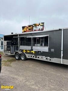 2017 -8.5 x 28 Freedom Mobile Kitchen Concession Trailer w/ Optional BBQ Smoker