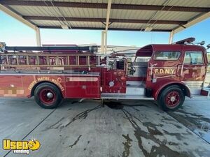 Vintage 1967 Mack Fire Engine Diesel BBQ and Alcoholic Beverage Truck