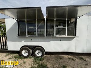 Loaded Like New 2022 - 8' x 32' Kitchen Food Trailer with Porch | Food Concession Trailer