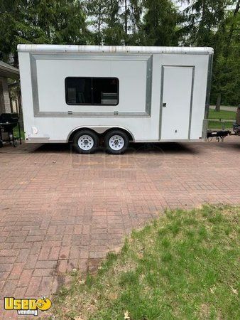 Licensed 2016 - 8.5' x 16' Mobile Kitchen Food Concession Trailer