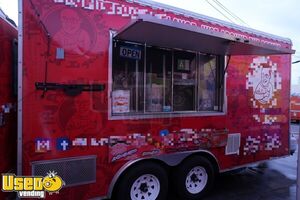 Permitted - 2020 8' x 16' Kitchen Food Concession Trailer with Pro-Fire Suppression