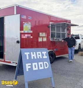 2024 8.5' x 16' Kitchen Food Concession Trailer with Pro-Fire System