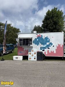 2024 8.5' x 16' Donut Concession Trailer Mobile Vending Unit w/ Pro Fire System