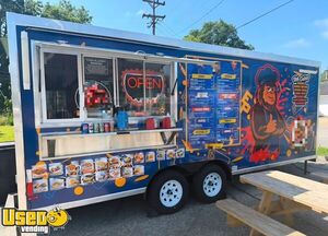 2025 8' x 20' Kitchen Food Concession Trailer with Pro Fire System