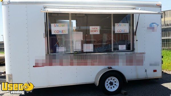 6' x 14' Shaved Ice Concession Trailer