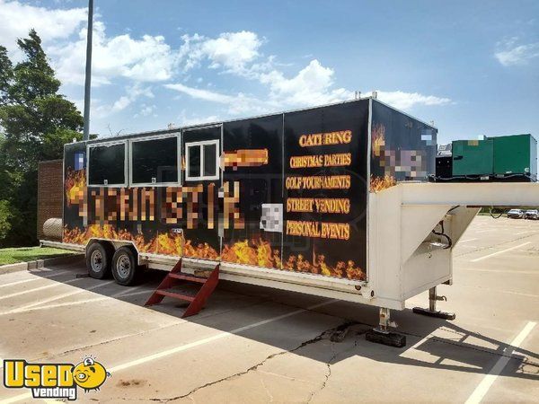 2012 - 28' BBQ Concession Trailer with Porch