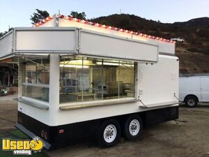 Like-New 8' x 16' Mobile Street Food Concession Trailer with Pro-Fire