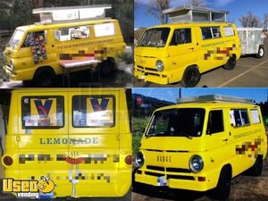 Turnkey Vintage 1966 Dodge Van 14' Food Truck w/ 1961 Mety 4.5' x 6' Trailer