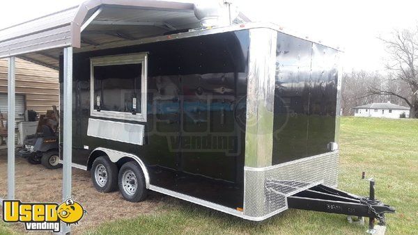 Barely Used 2020 Cynergy Advanced CCL 8.5' x 16' Mobile Food Concession Trailer