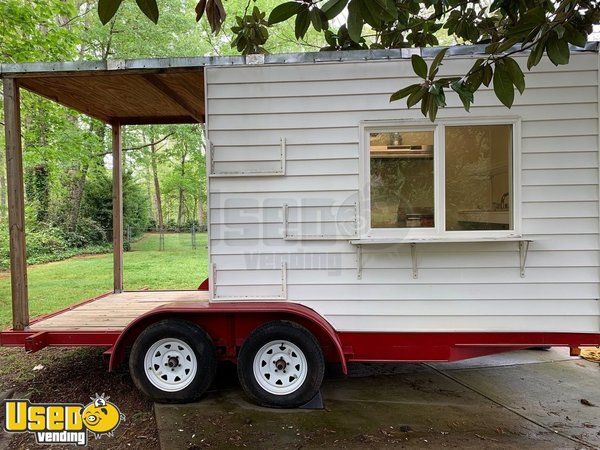2013 - 6' x 15' Custom-Built Barbecue Concession Trailer with Porch