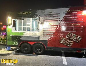 2022 8.5' x 16' Kitchen Food Concession Trailer with Pro Fire System