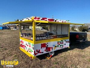 Open Sided Mobile Vending Concession Trailer Shape / Empty Concession Trailer