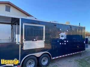 Loaded 2018 - 28' Freedom Mobile Kitchen Food Catering Concession Trailer w/ Porch &  Bathroom