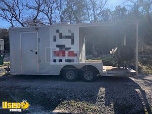 2018 - 8.5' x 11.5' Lark Barbecue Food Trailer with 8' Porch | Food Concession Trailer