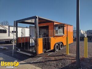 2022 - 8.5' x 24' Spartan Kitchen Food Concession Trailer with 7' Open Porch