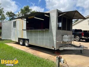 Permitted Custom - 8' x 18' Barbecue Food Trailer BBQ Smoker Pit Concession Trailer