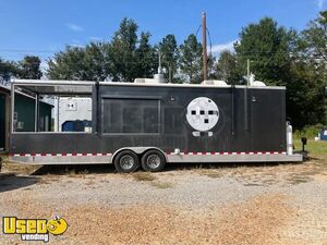 30' Kitchen Food Concession Trailer with Porch and Fire Suppression + Bathroom