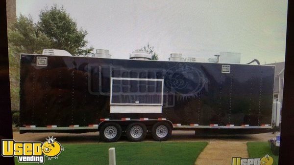 2013 -8.5' x 30' Mobile Kitchen Food Concession Trailer