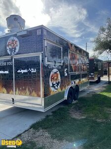 Like New 2022 - 8.5' x 20' Mobile Barbecue and Kitchen Food Trailer