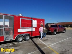 2016 8' x 20' Mobile Kitchen Food Concession Trailer with Screened Porch