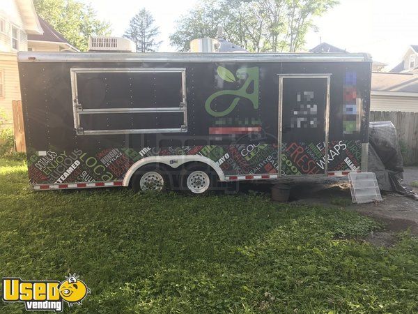 Ready to Cook 2000 - 7' x 20' Used Mobile Kitchen Food Concession Trailer