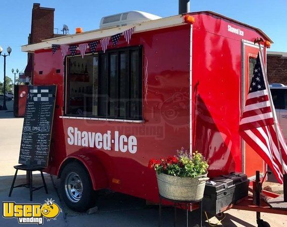 Used Snowball Concession Trailer / Shaved Ice Stand Working Condition