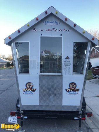 2012 Snoshack 6' x 7.25' Snowball Stand Shaved Ice Concession Trailer