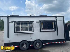Like New 2021 - 8.5' x 18' Kitchen Food Concession Trailer with Pro-Fire System
